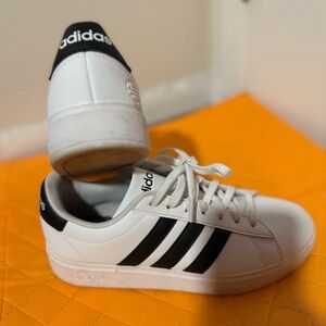 Adidas Classic White and Black Shoes